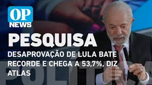 Desaprovação a Lula volta a subir e atinge maior índice: 53,7%, aponta pesquisa