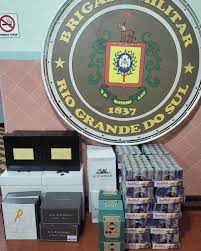 Brigada Militar apreende bebidas alcoólicas de origem estrangeira em Tiradentes do Sul