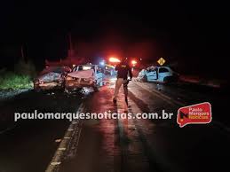 Grave acidente deixa duas vítimas fatais na BR-472 em Santo Cristo; uma das vítimas é uma criança de 3 anos
