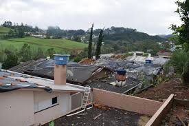 Forte temporal causa destruição no Extremo-Oeste de SC