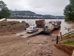 Balsa entre Barra do Guarita (RS) e Itapiranga (SC), não fará travessia neste domingo (08)