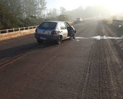 Jovem de 18 anos fica preso em veículo após acidente na ERS-305, em Horizontina